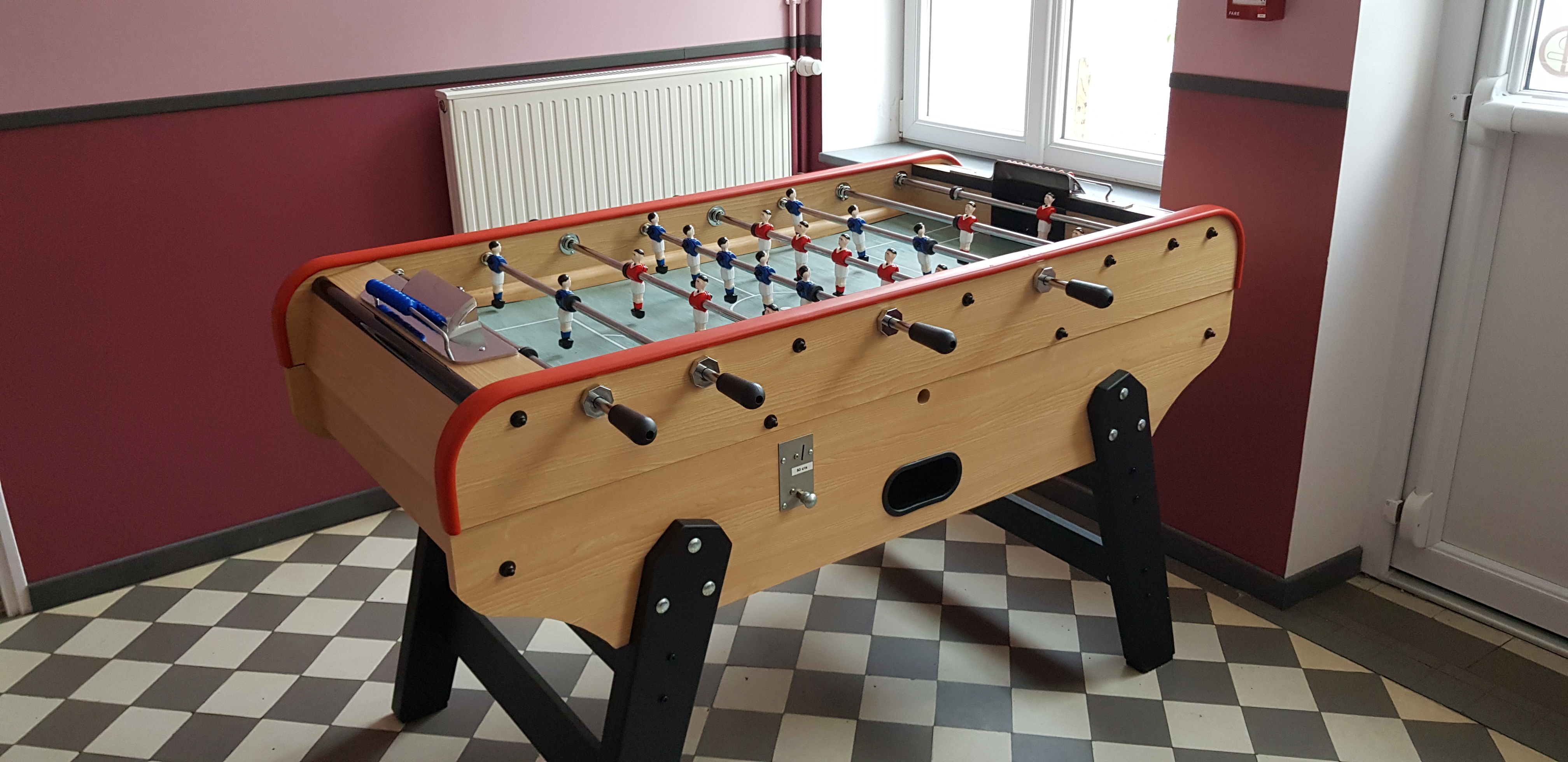 Baby foot bistrot 1,49 m - Football de table à monnayeur